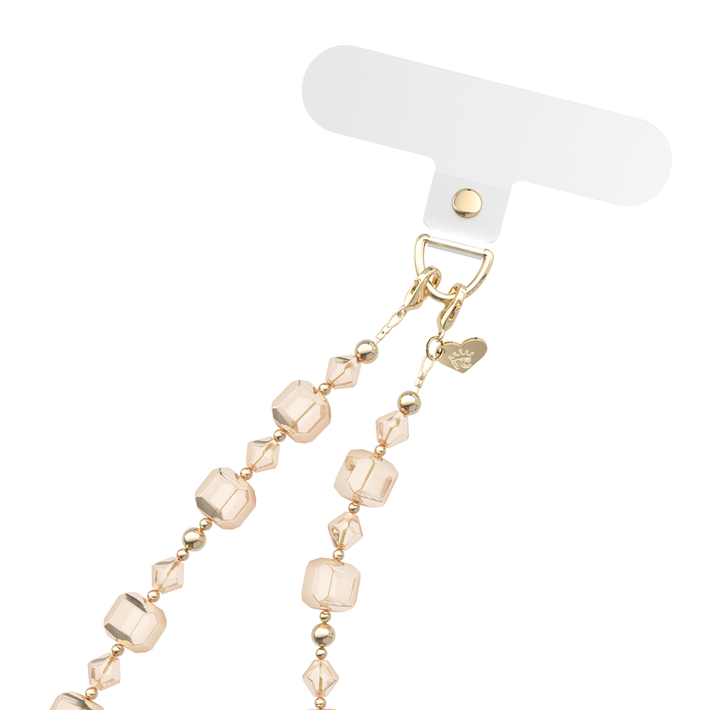 Phone Charm Wristlet - Nude Cube