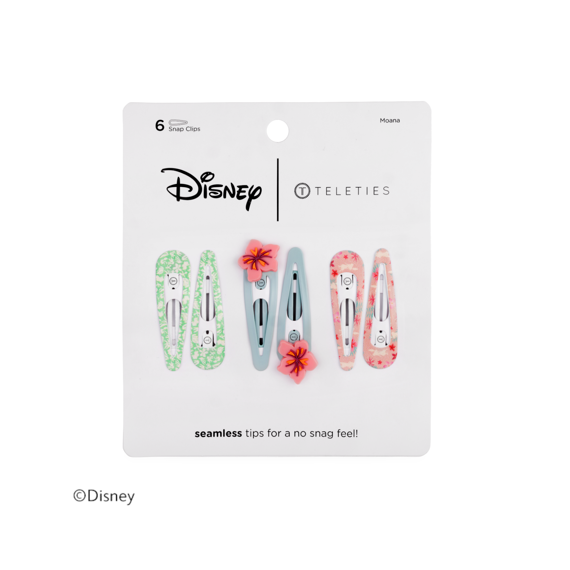 Moana Snap Clip (6Ct)