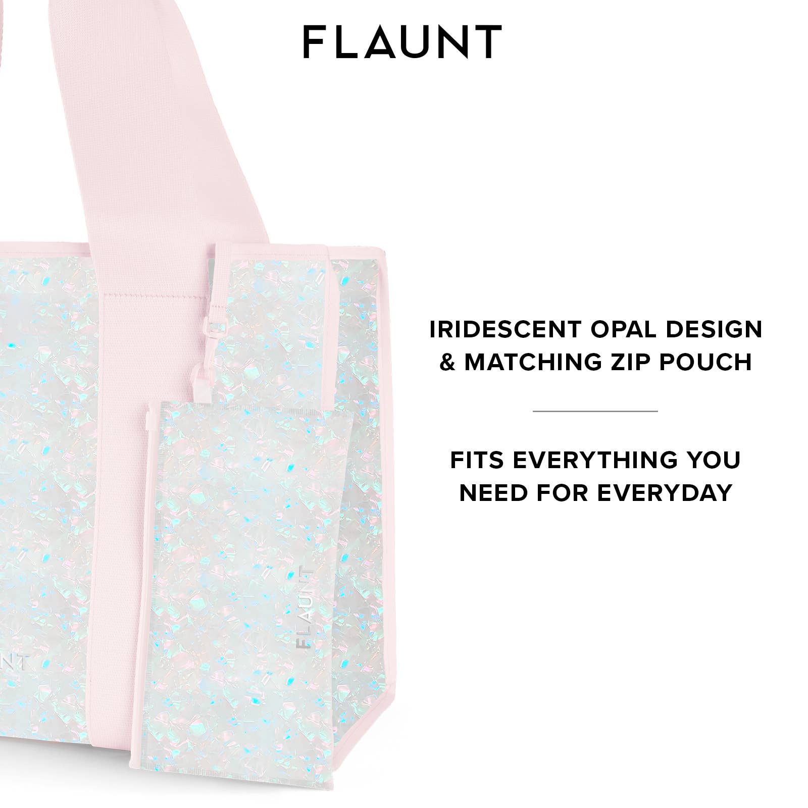 Pink Opal Everyday Tote Bag with Pouch