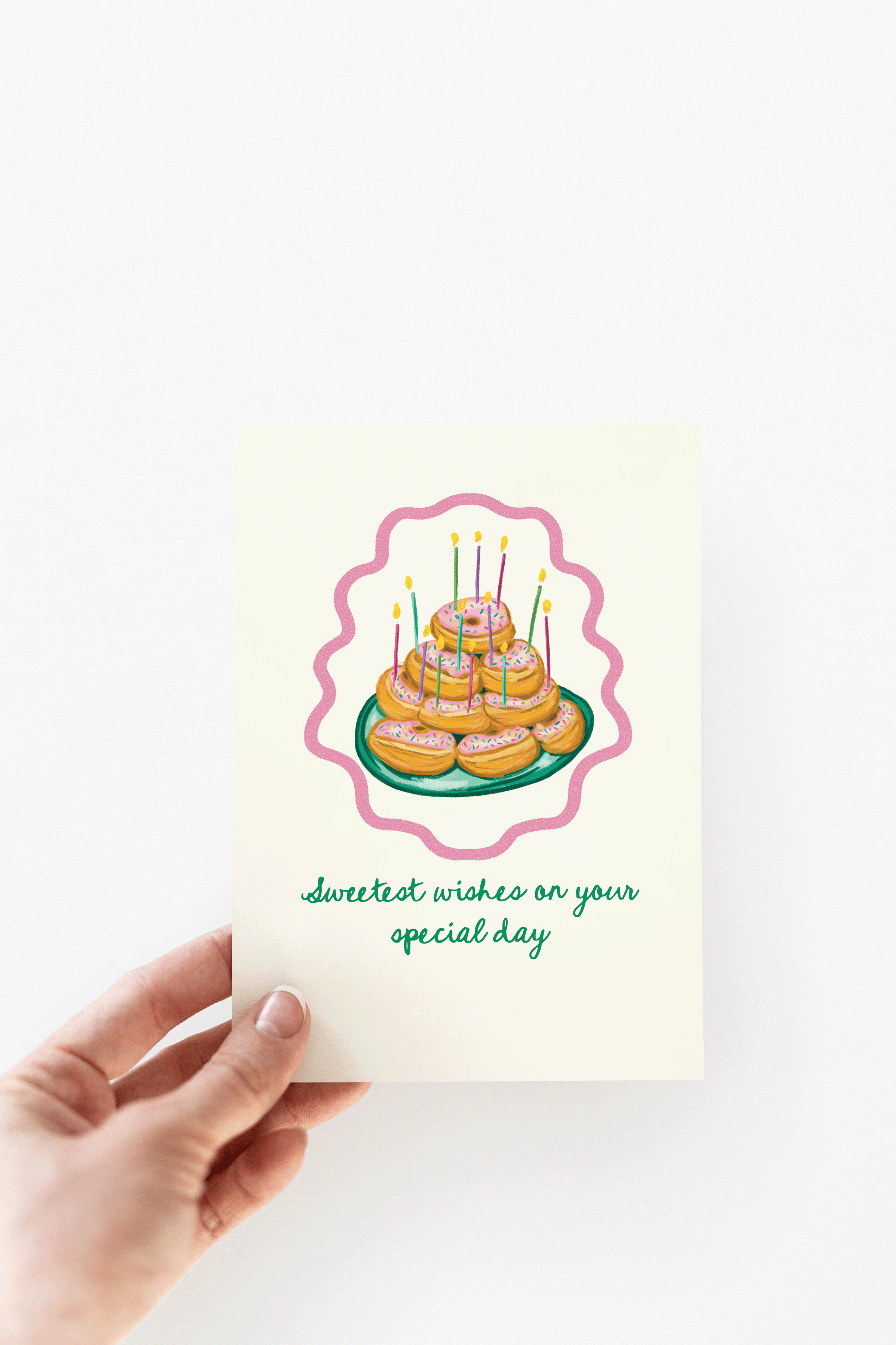 Sweetest Wishes Donuts & Sprinkles Birthday Greeting Card