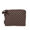Case-Mate Espresso Polka Dot Bow Crinkle Makeup Bag