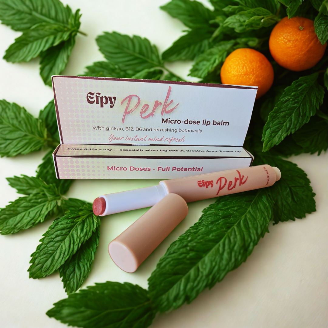 Efpy Perk micro-dose lip balm | Natural freshness & focus