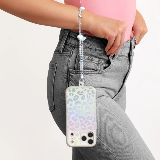 Phone Charm Wristlet- In the Clouds