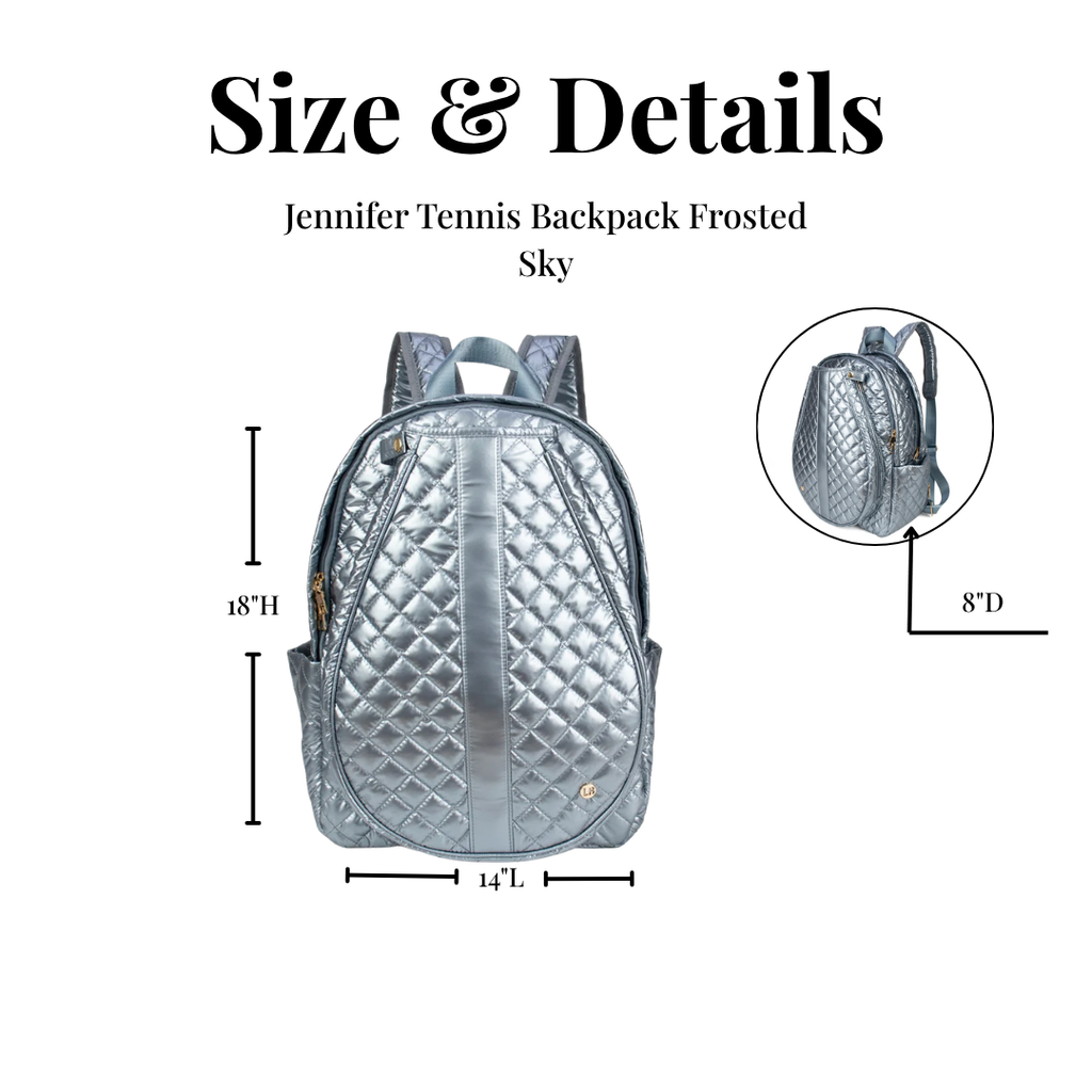 Tennis Bag Backpack Frosted Sky Blue