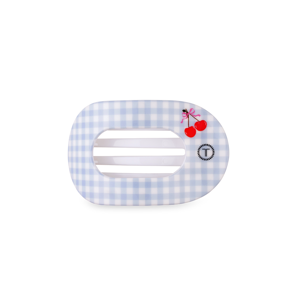 Flat Round Hair Clip | Small | Basket of Cherries