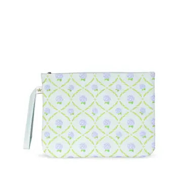 Hydrangea Trellis Wet/Dry Bag Illusion/Blue/Green 12x9