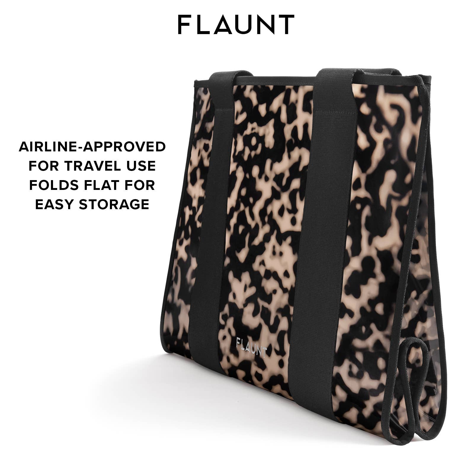 Blonde Tortoise Everyday Tote Bag with Pouch