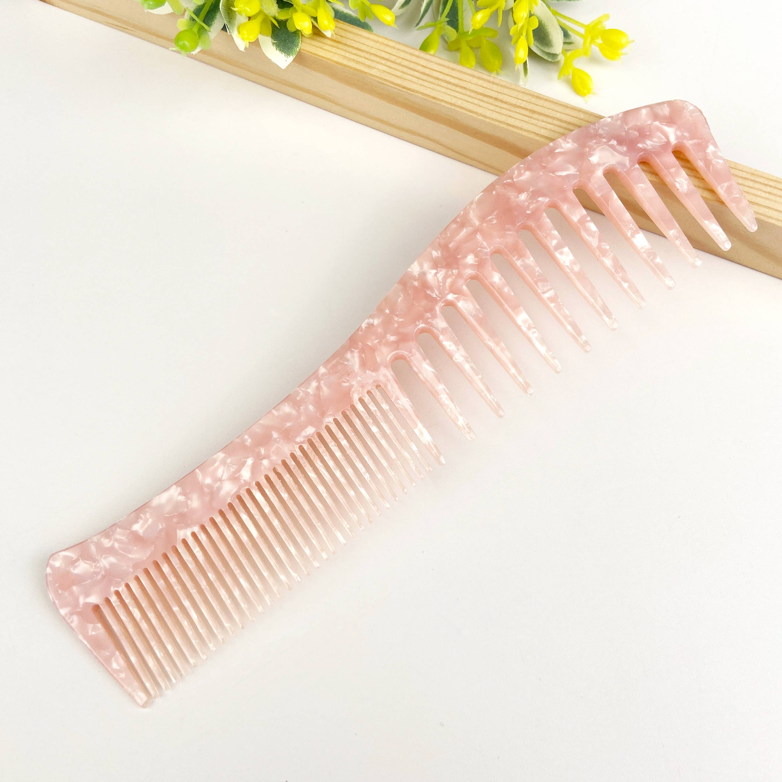 Acetate thickened dual-purpose comb hairdressing comb