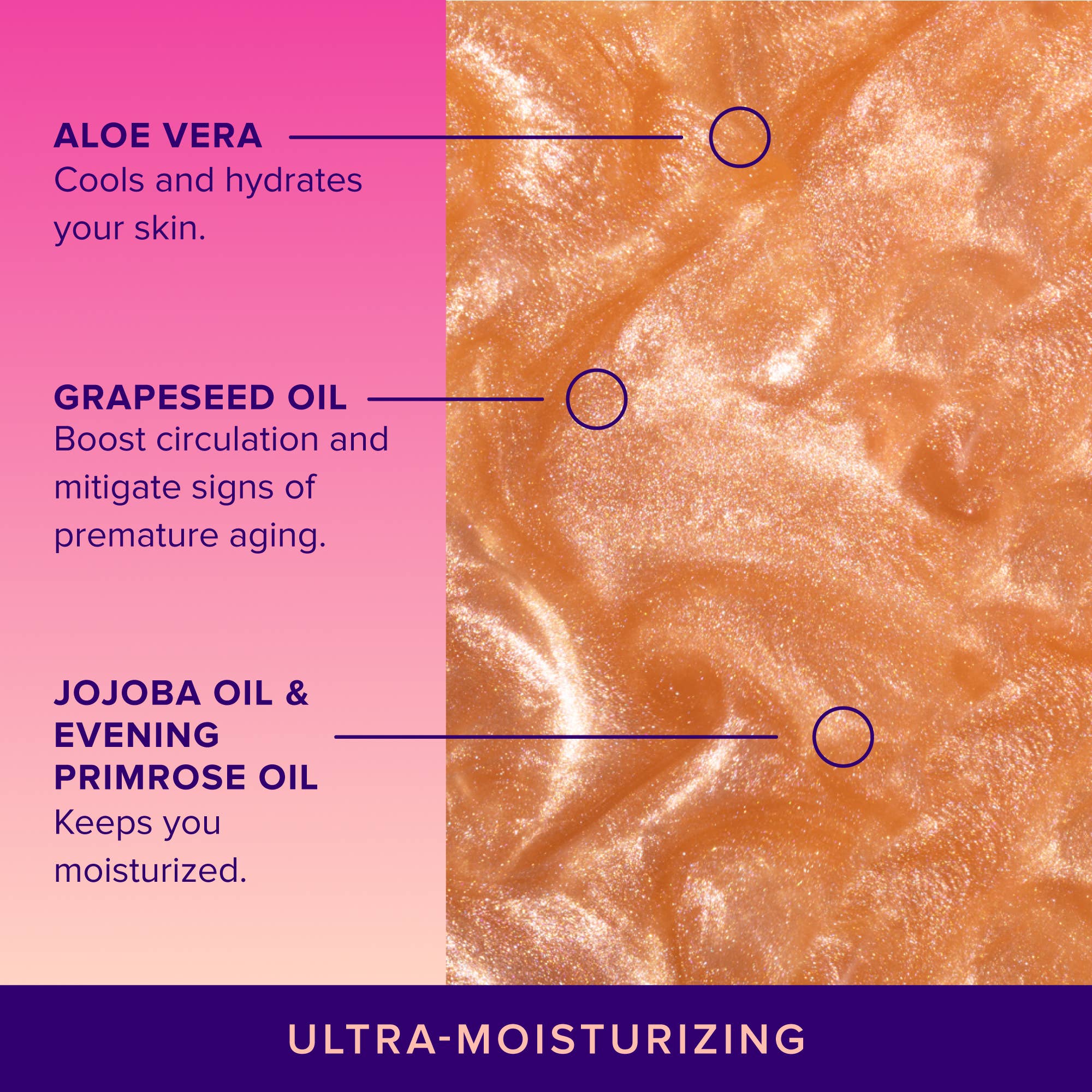 SPF 35 Glitter Spritz | Sunscreen Spray | Rose Gold Shimmer