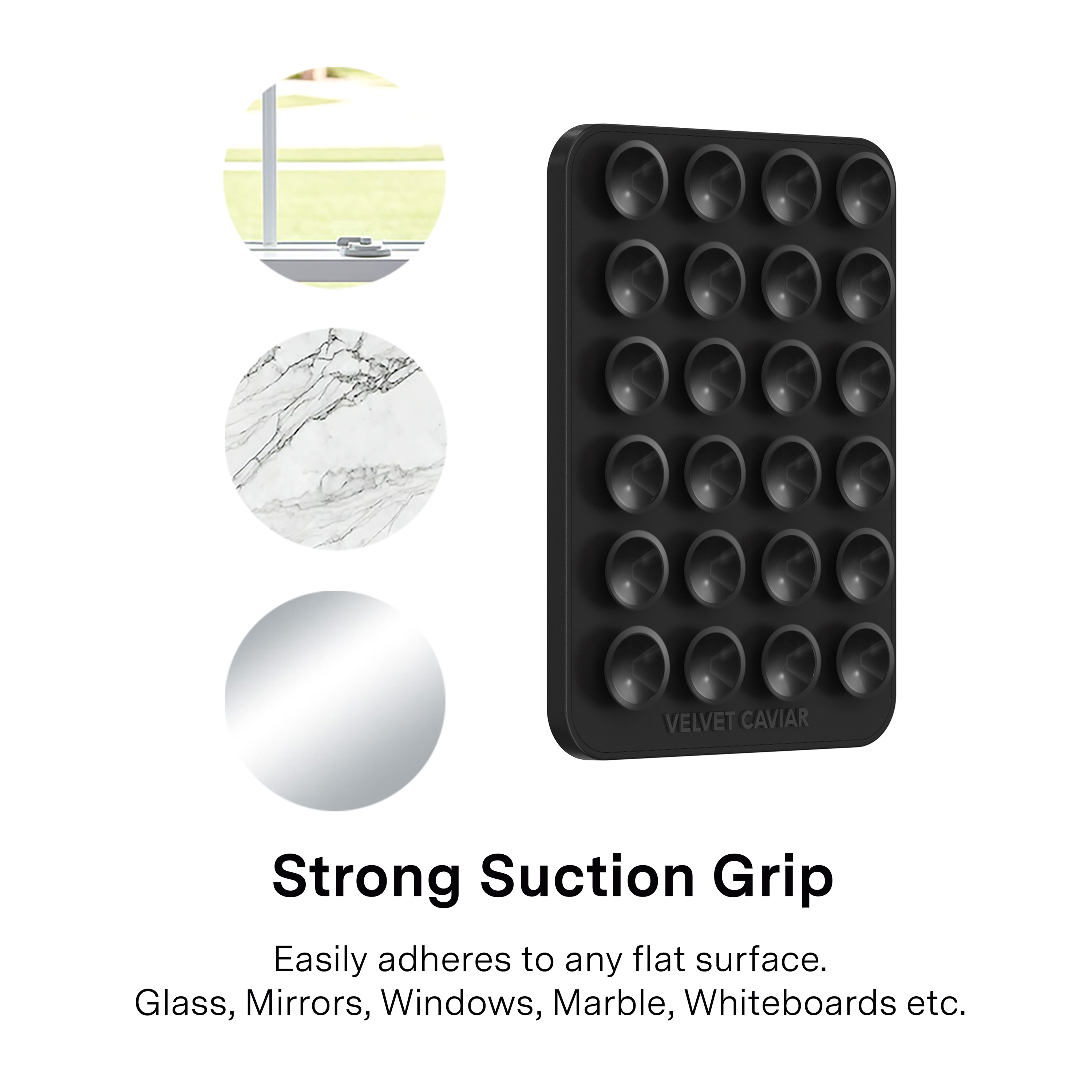 Magnetic Suction Phone Mount- Black