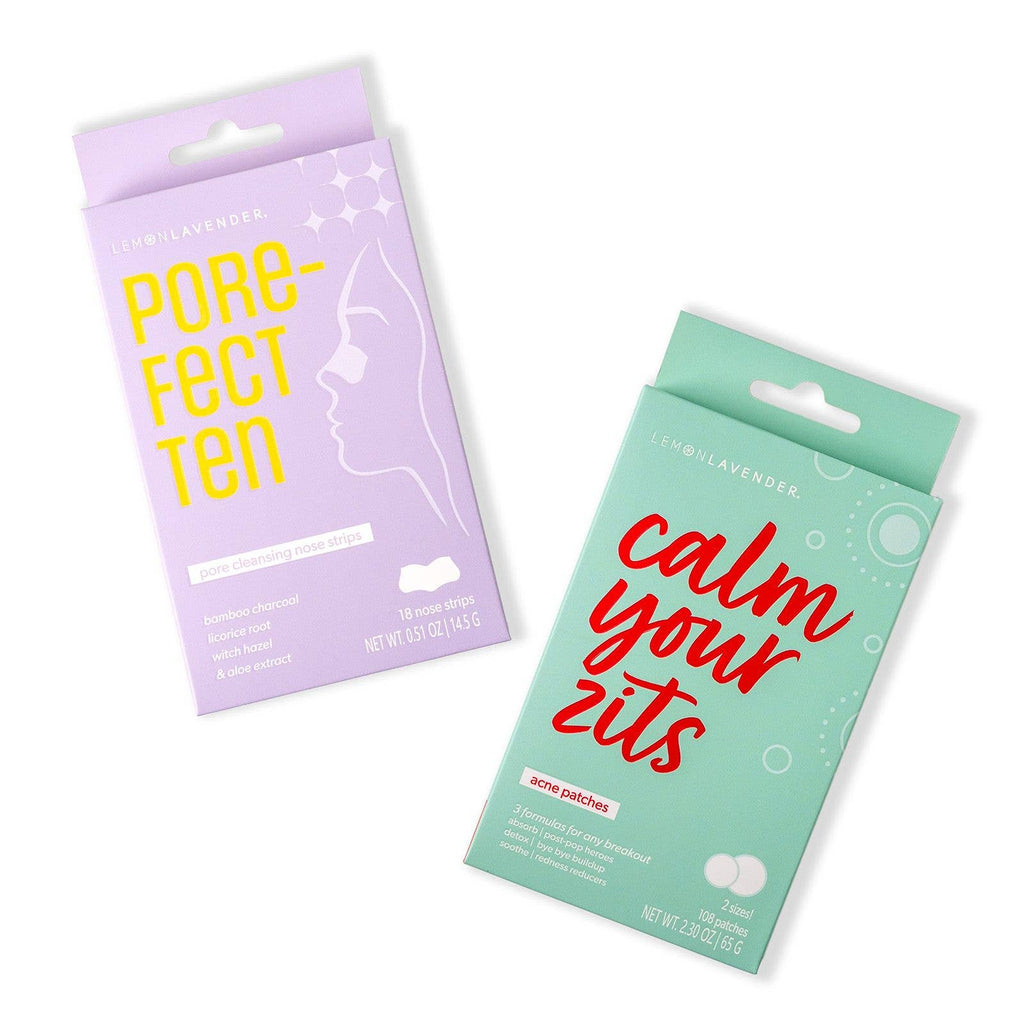 Lemon Lavender Pore the Win Nose Strips & Acne Patches OS