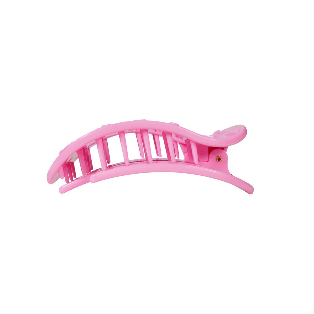 Pink Ribbon | Medium | Flat Round Clip