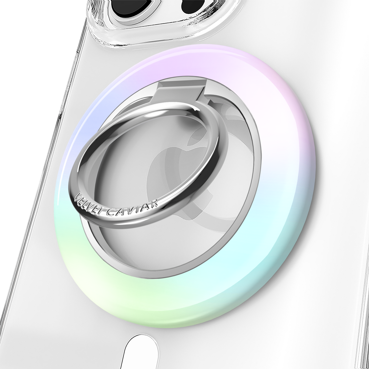 Magnetic Phone Ring & Stand - White Opal