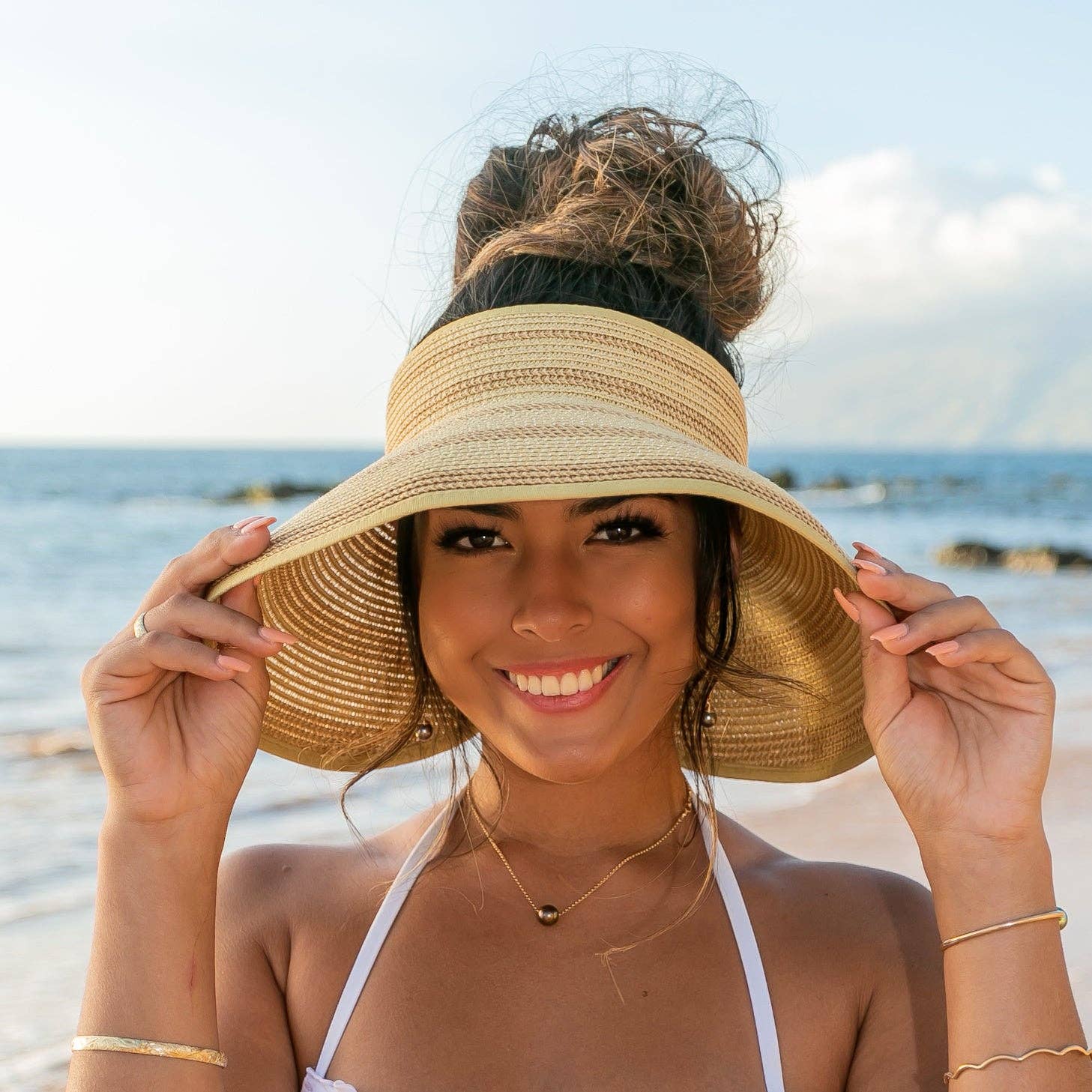 Marled Roll Up Visors