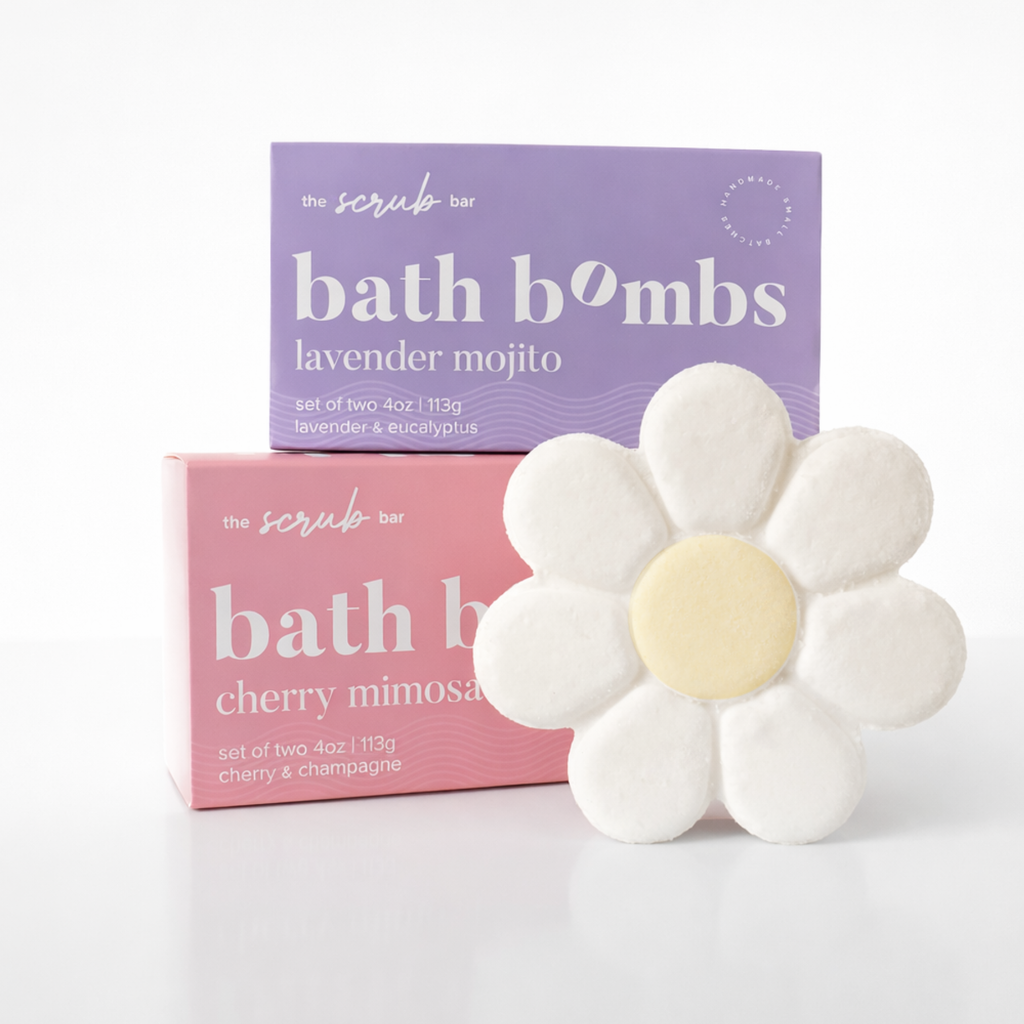 White Daisy Bath Bomb – Spring Flower Bath Gift