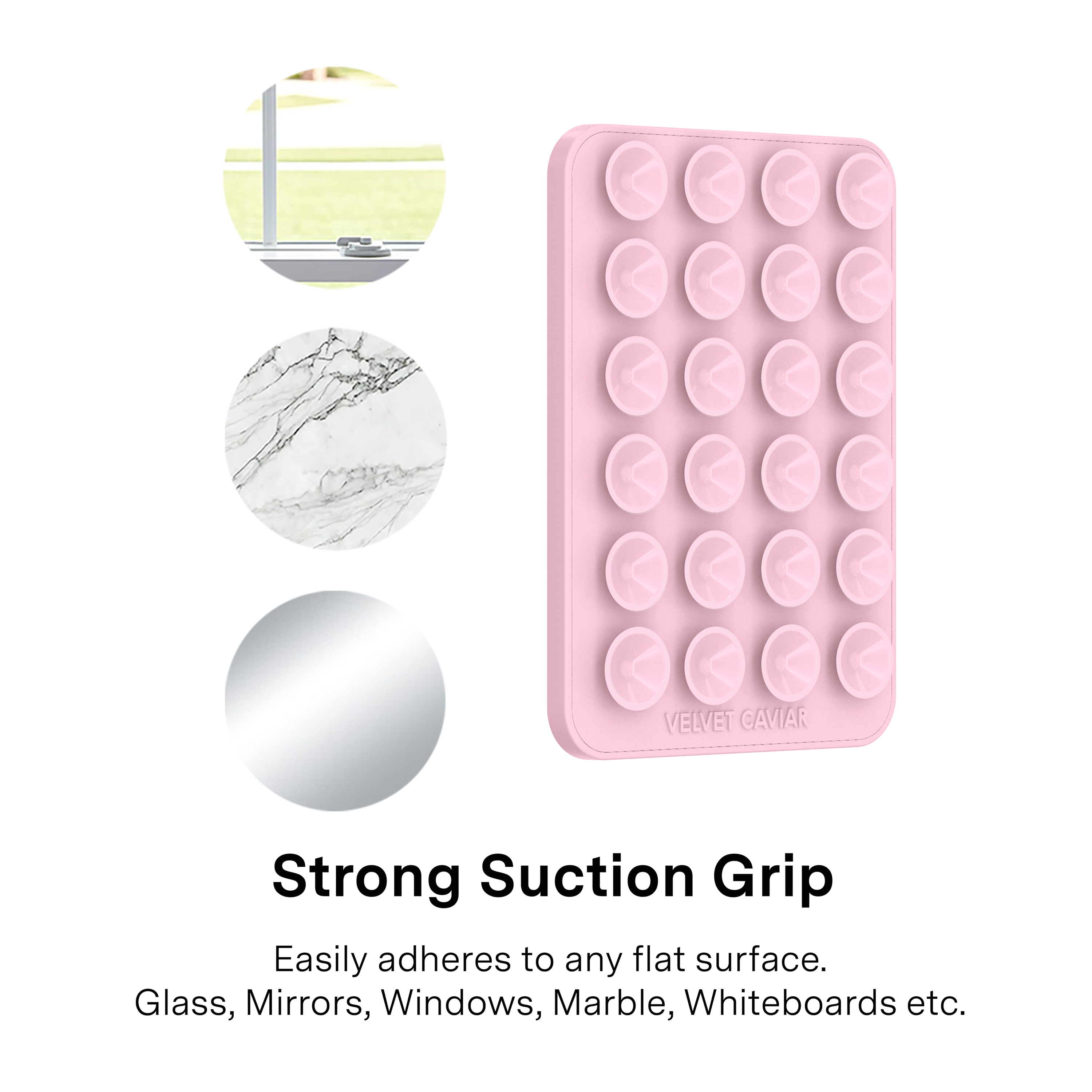 Magnetic Suction Phone Mount- Strawberry Milk