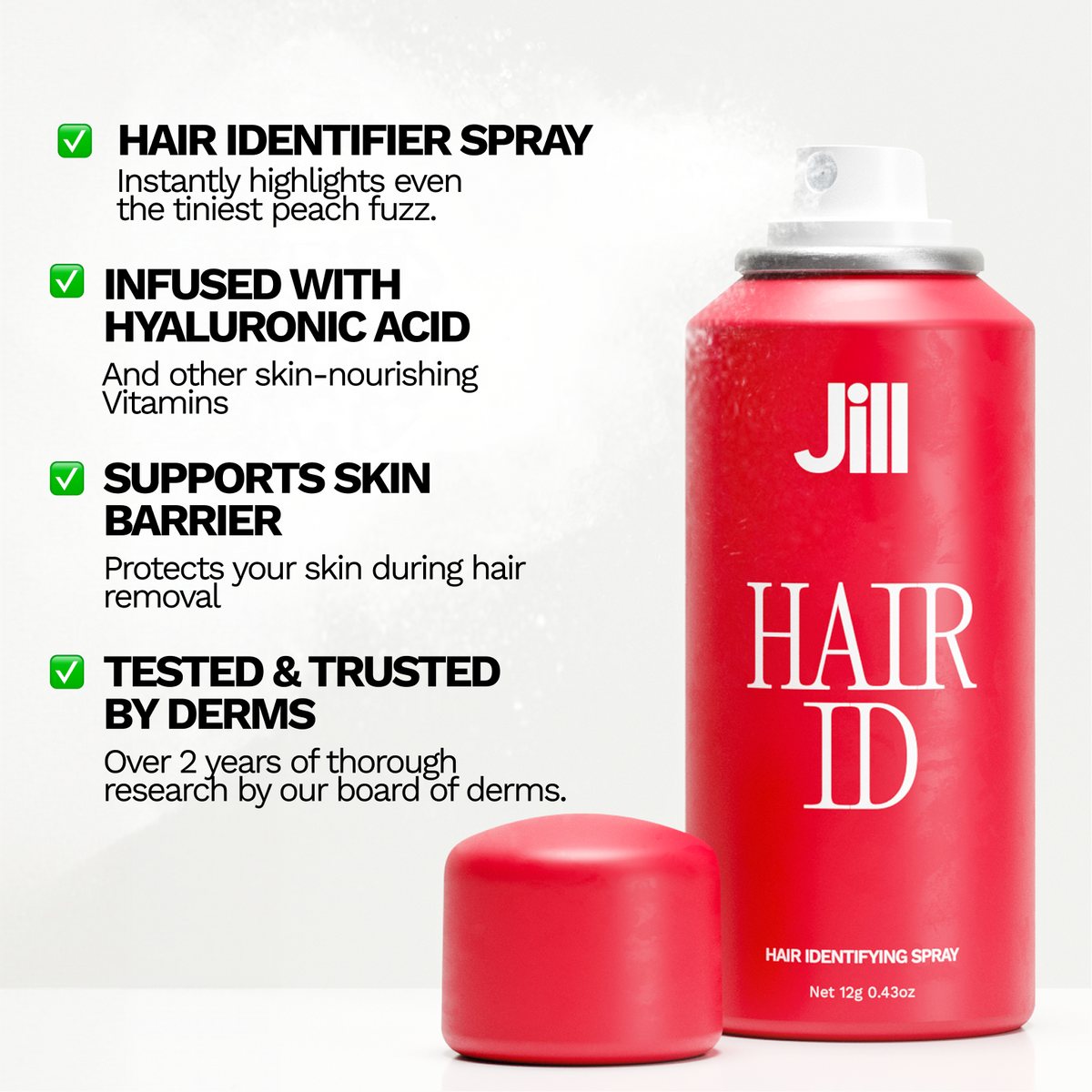 Jill Pro Dermaplaning Kit w/ Hair Identifier Spray