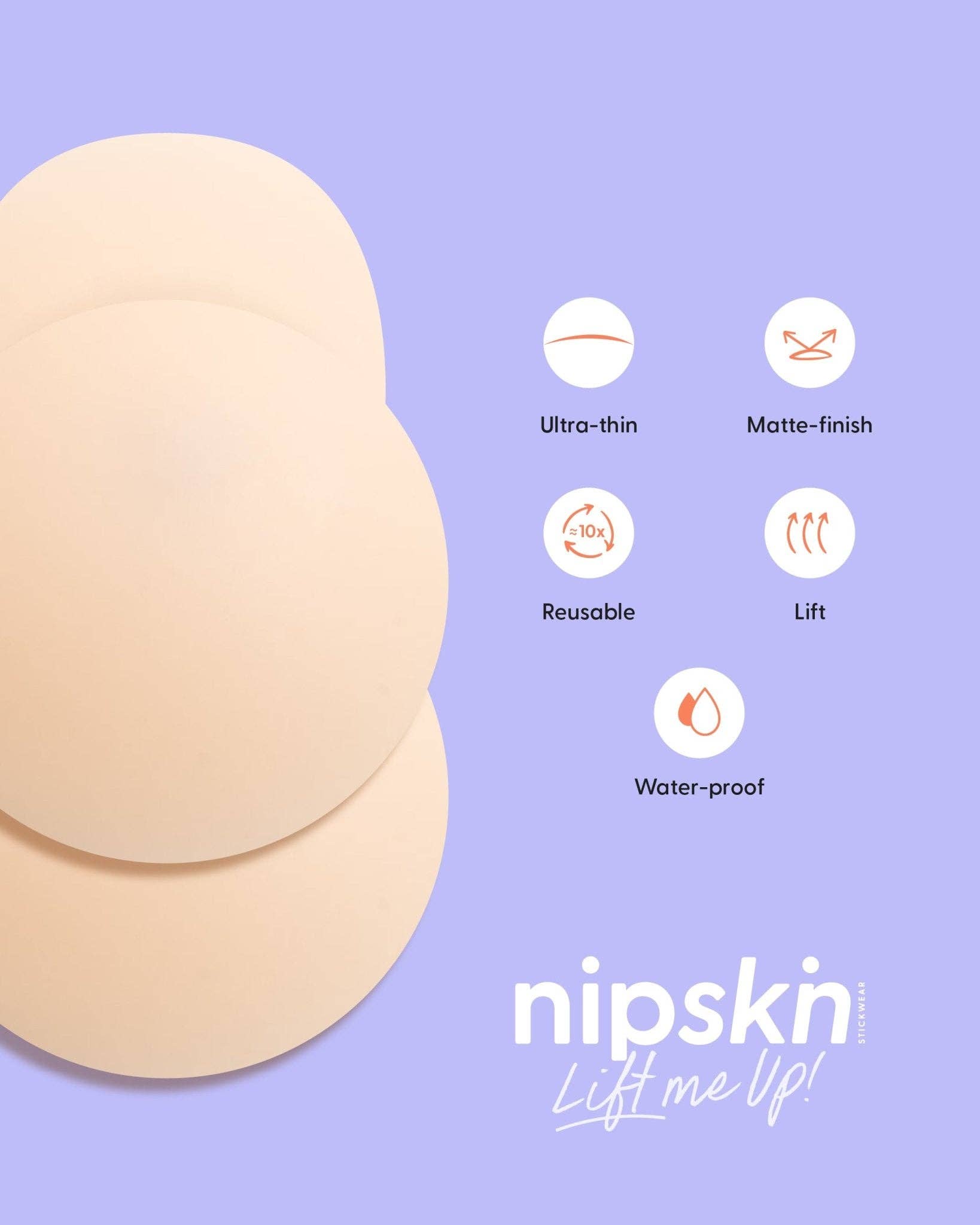 Lift Me Up - Reusable Silicone Nipple Covers for Lift - Nipskin®