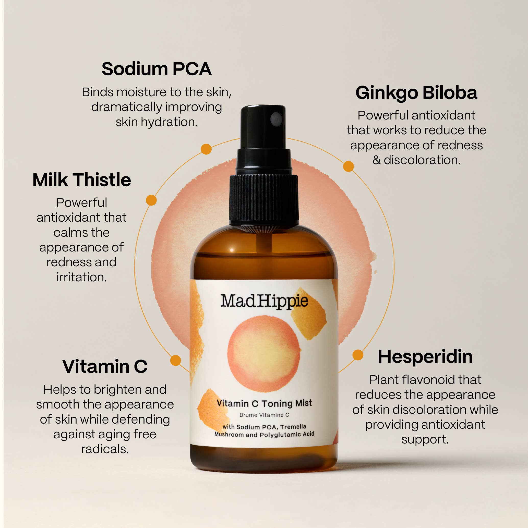 Vitamin C Toning Mist - Facial Mist Hydrating Spray