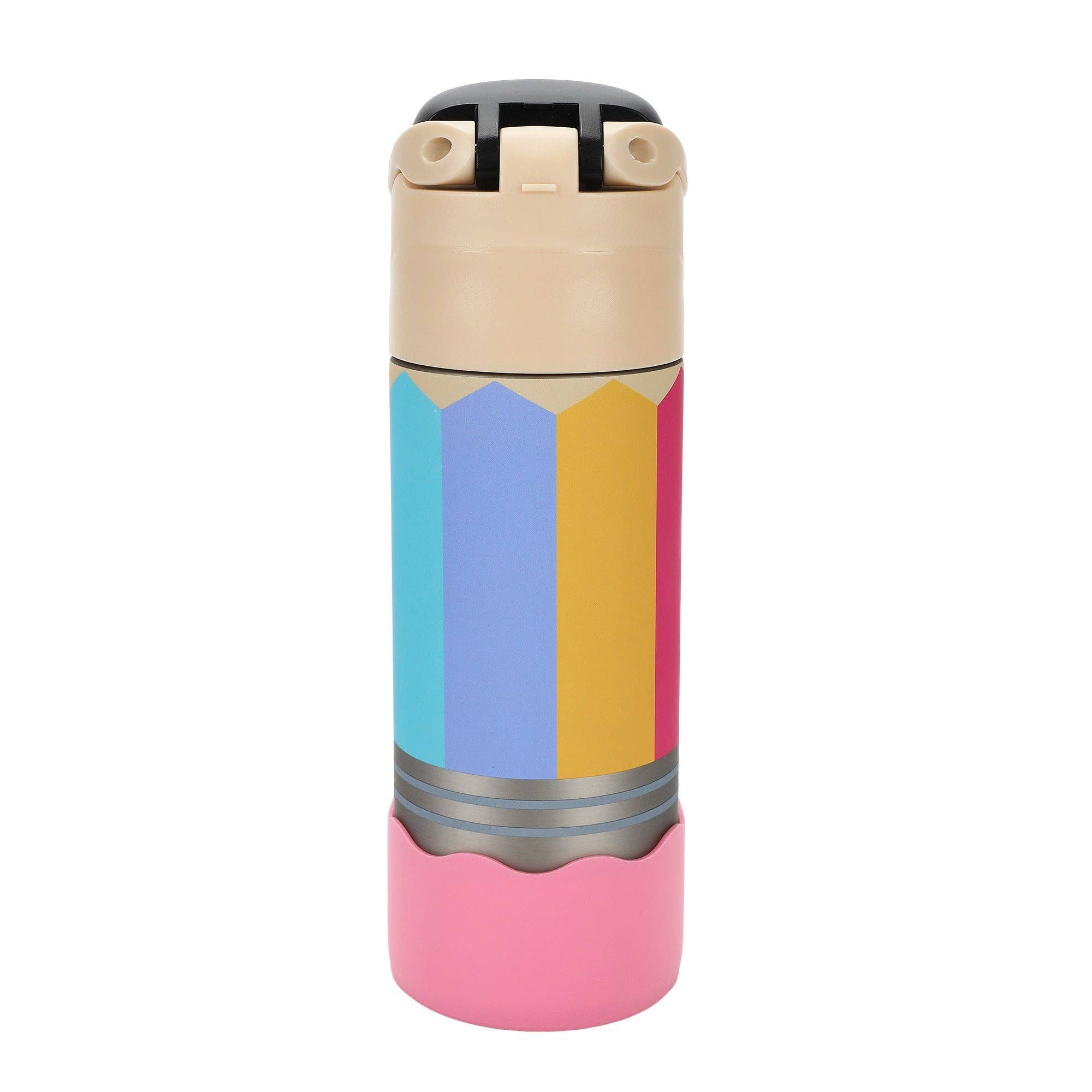Write On! Pencil Shaped Stainless Steel Water Bottle (24 Oz)