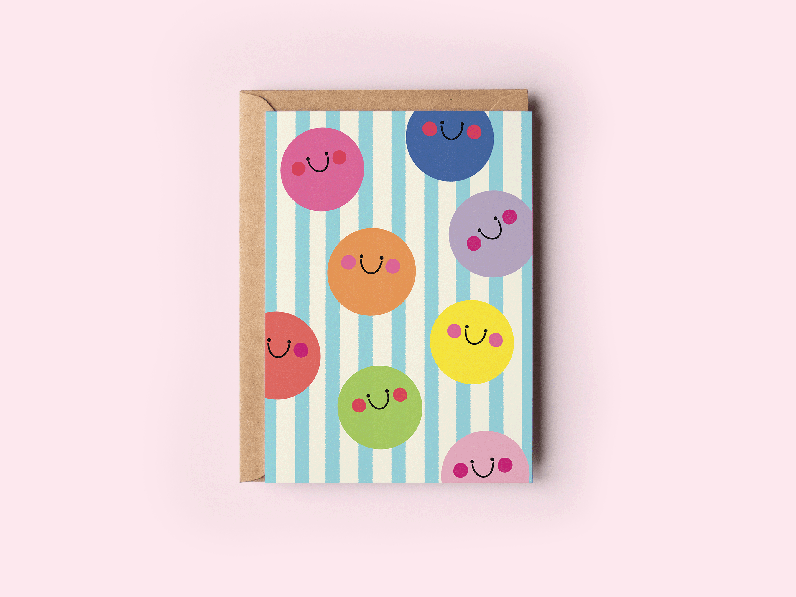 All The Smiles Colorful Smiley Greeting Card