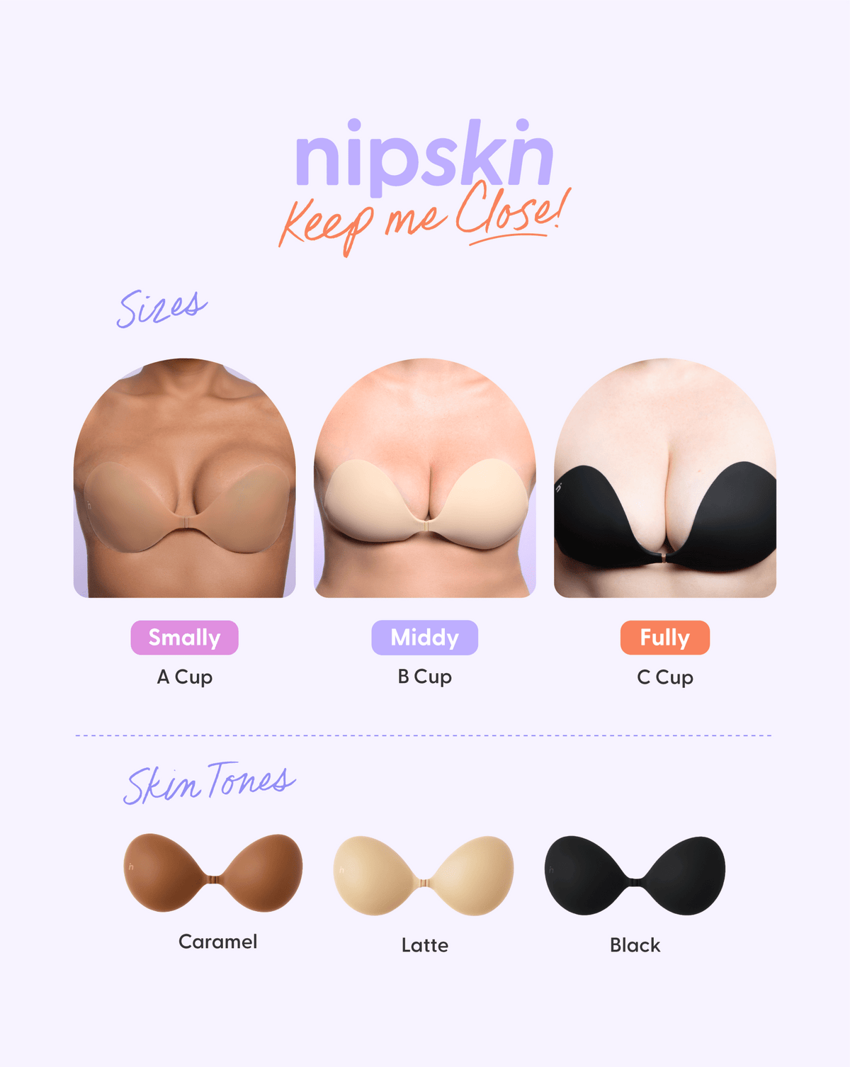 Strapless Adhesive Bra, Keep Me Close - Nipskin®