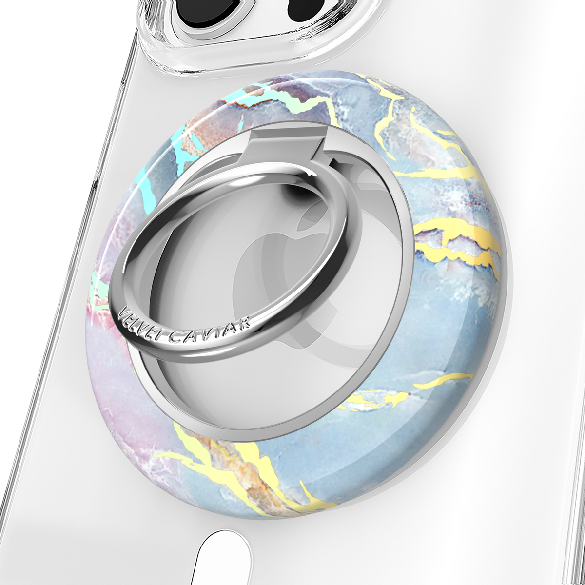 Magnetic Phone Ring & Stand - Holo Moonstone