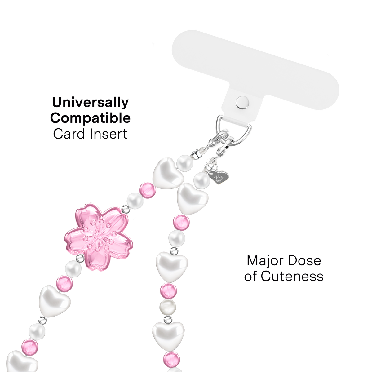 Phone Charm Wristlet- Cherry Blossom