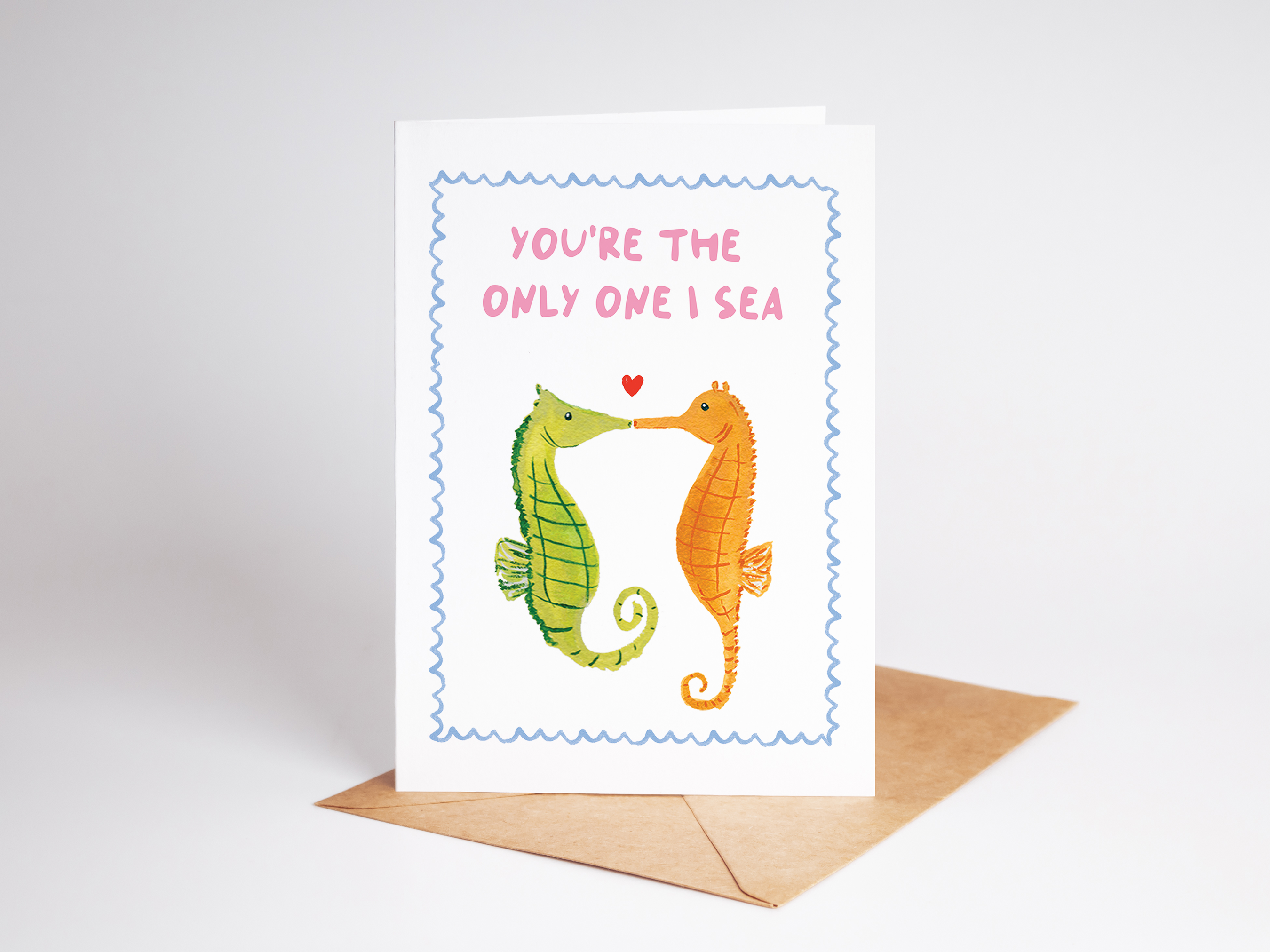 Only One I Sea Beach Coastal Romance Greeting Card