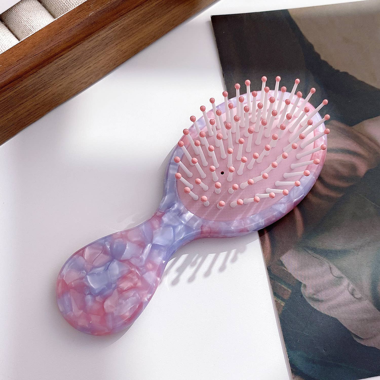 Pastel Acetate Small Air Cushion Massage Hair Brush