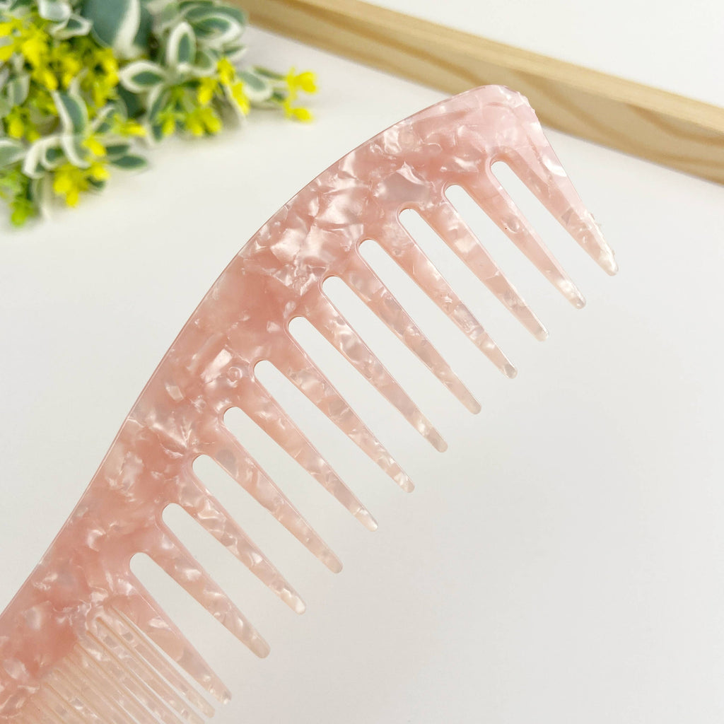 Acetate thickened dual-purpose comb hairdressing comb